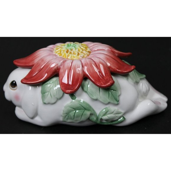 Fitz and Floyed Bunny Blooms Lidded Box - NIB - Picture 5 of 11